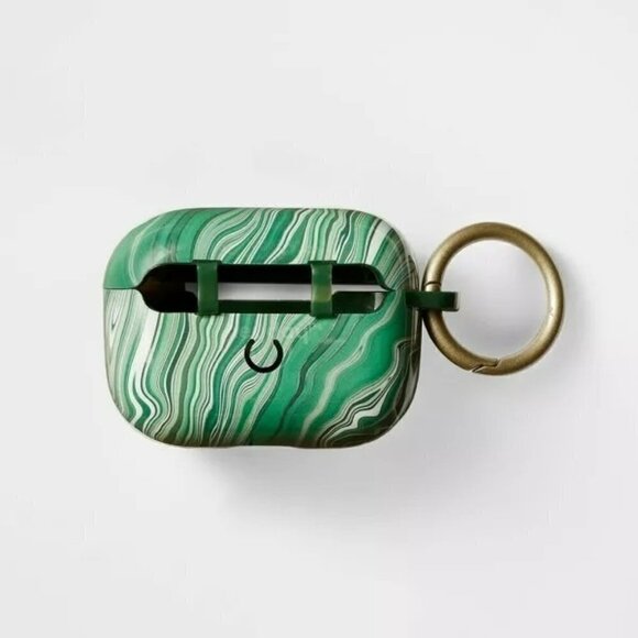 Apple AirPods Pro Hardshell Case with Clip | heyday™ | Jade Marble - Picture 7 of 8